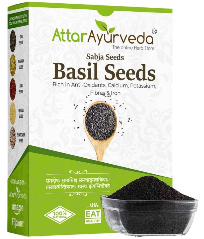 Attar Ayurveda Sabja Basil Seeds - 500 gm (Reduces Body Heat) Attar Ayurveda Sabja Basil Seeds - 500 gm (Reduces Body Heat)