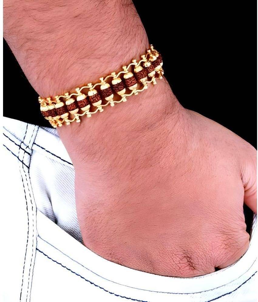     			CHANDRABHAN JI (CBJ) Brown Bracelet ( Pack of 1 )