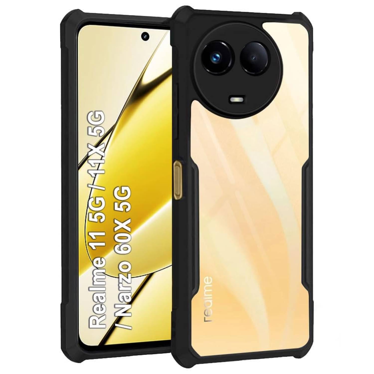     			Case Vault Covers Shock Proof Case Compatible For Polycarbonate Realme Narzo 60x 5G ( Pack of 1 )