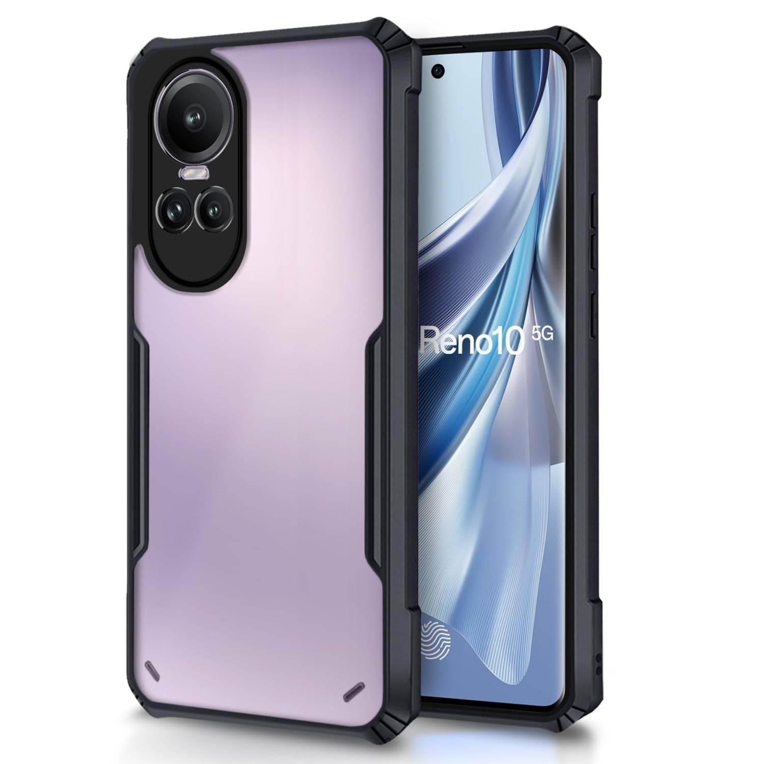     			Case Vault Covers Shock Proof Case Compatible For Polycarbonate Oppo Reno 10 5G ( Pack of 1 )