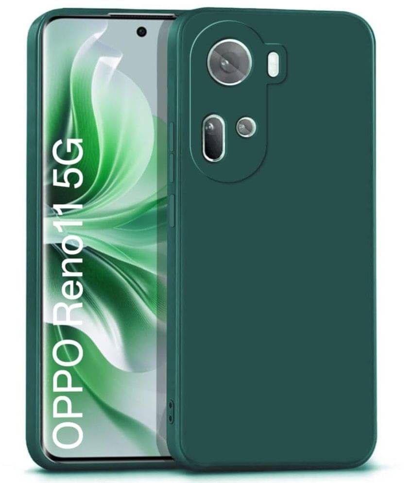     			Case Vault Covers Silicon Soft cases Compatible For Silicon Oppo Reno 11 5G ( Pack of 1 )