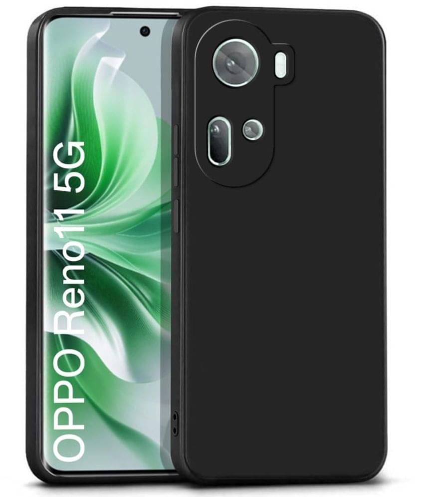     			Case Vault Covers Silicon Soft cases Compatible For Silicon Oppo Reno 11 5G ( Pack of 1 )