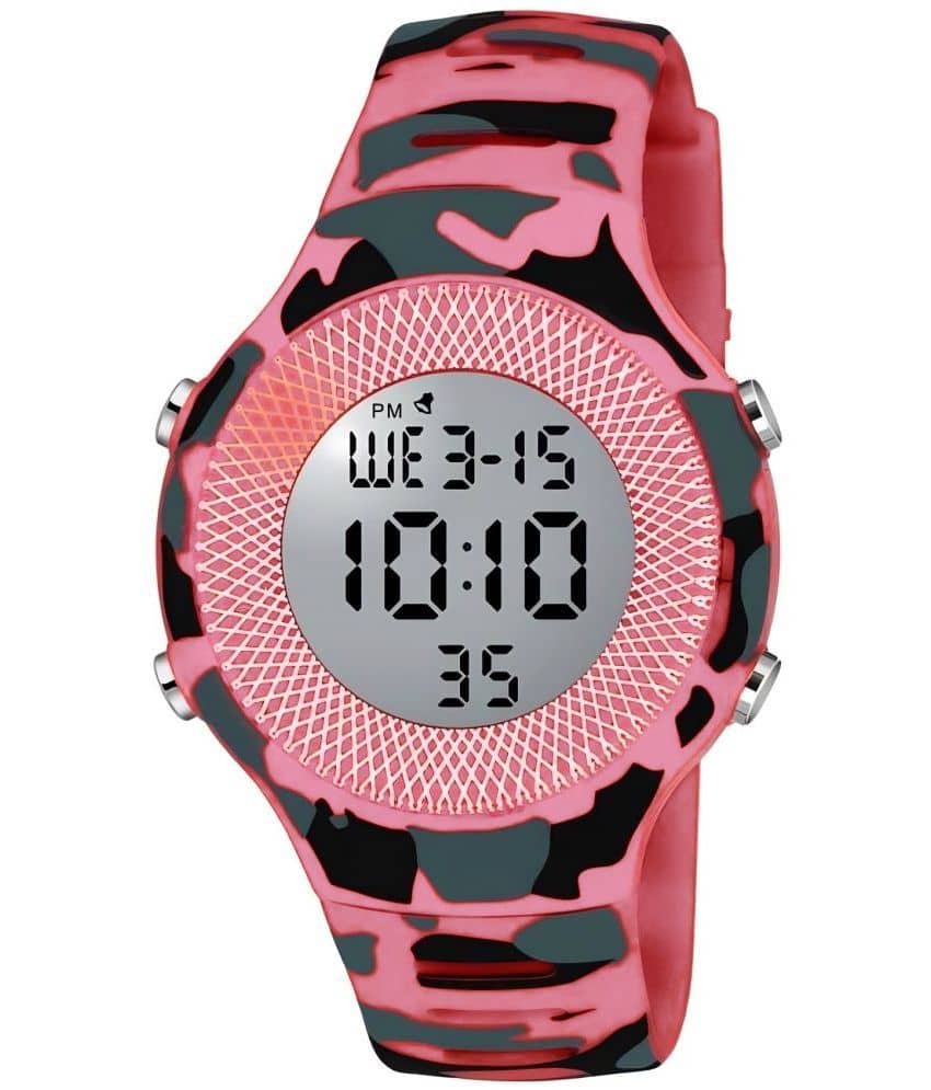 DECLASSE Pink Dial Digital Girls Watch ( Pack Of 2 )