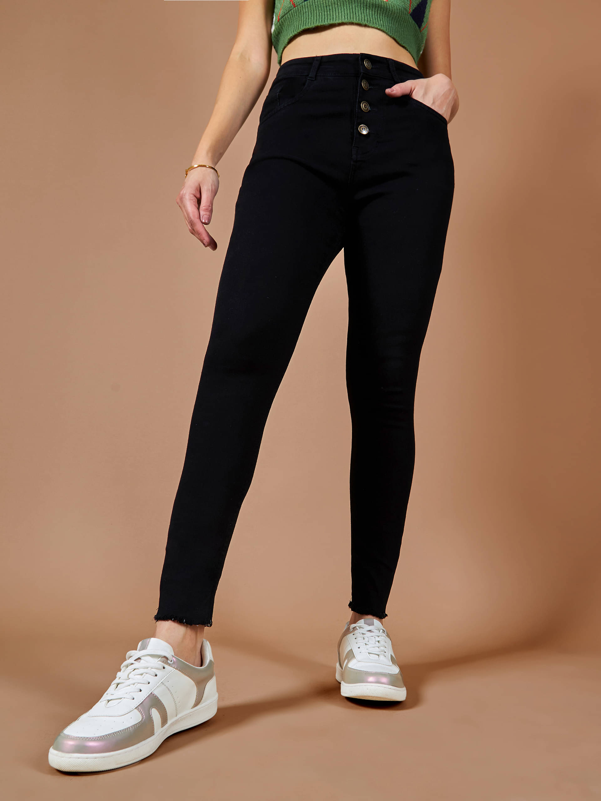    			Dolce Crudo - Black Denim Skinny Fit Women's Jeans ( Pack of 1 )