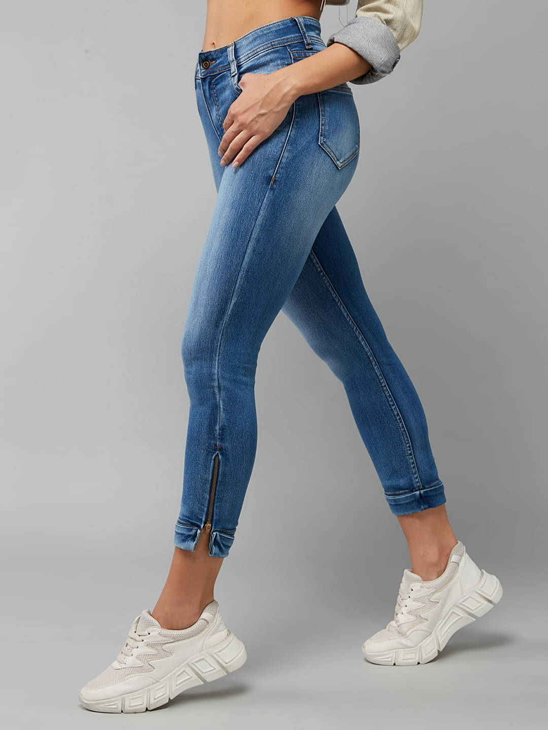     			Dolce Crudo - Blue Denim Skinny Fit Women's Jeans ( Pack of 1 )