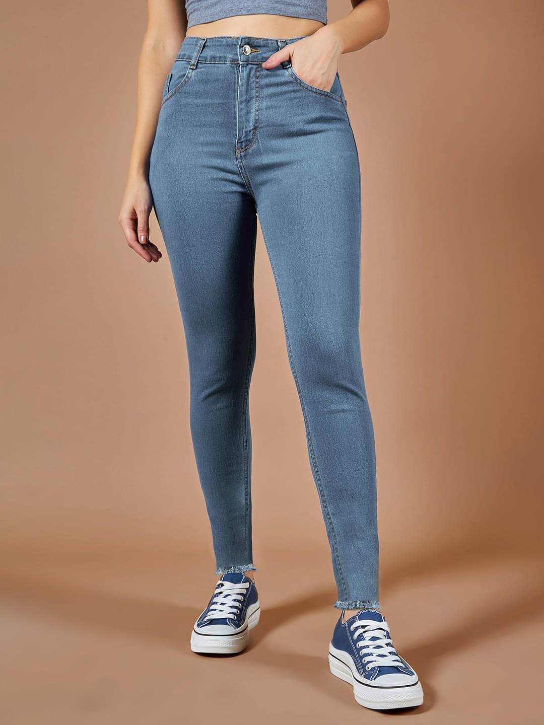     			Dolce Crudo - Blue Denim Skinny Fit Women's Jeans ( Pack of 1 )
