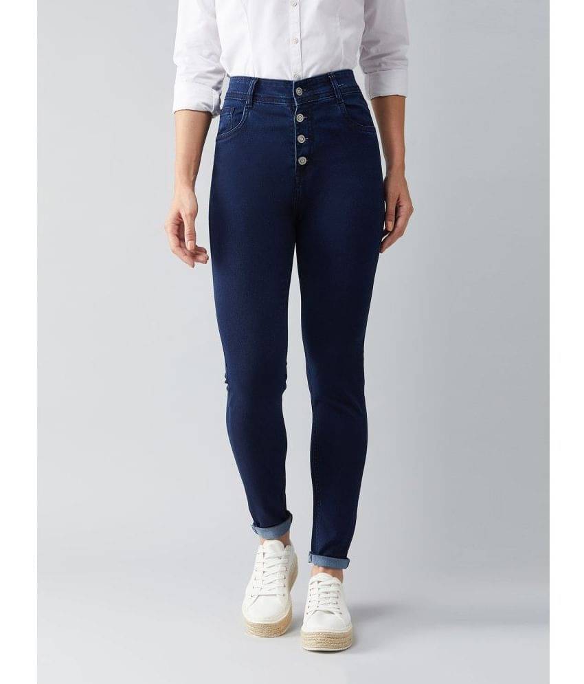     			Dolce Crudo - Navy Blue Denim Skinny Fit Women's Jeans ( Pack of 1 )