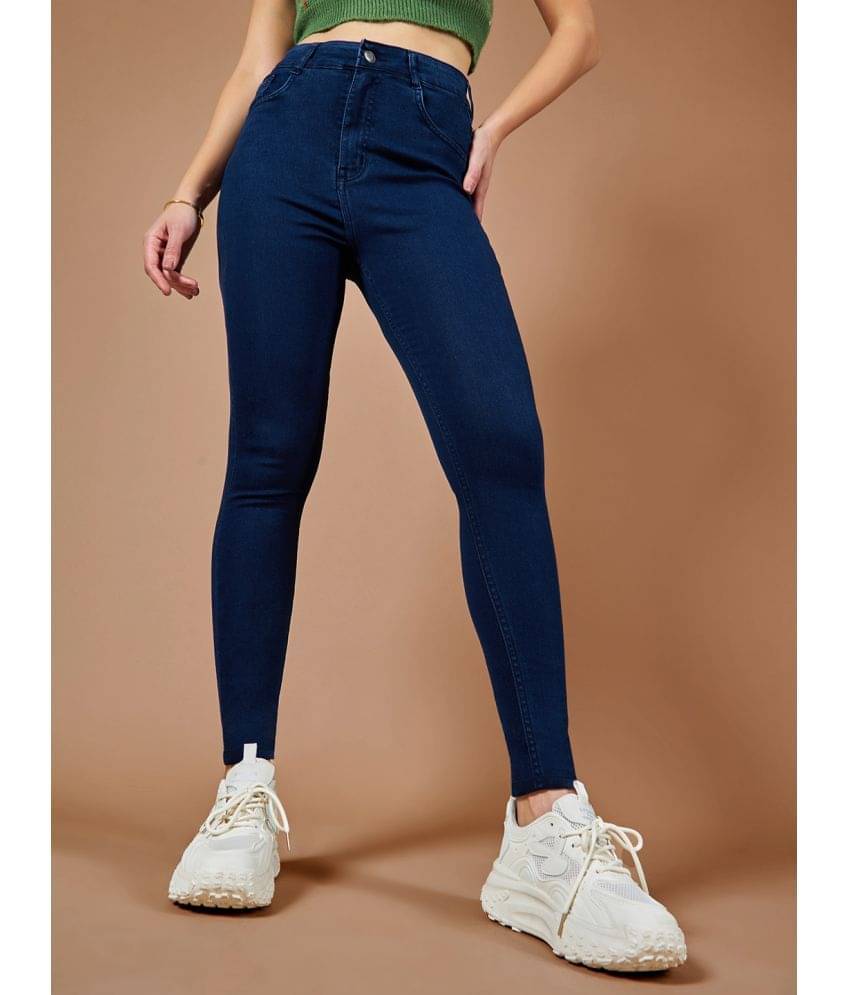     			Dolce Crudo - Navy Blue Denim Skinny Fit Women's Jeans ( Pack of 1 )