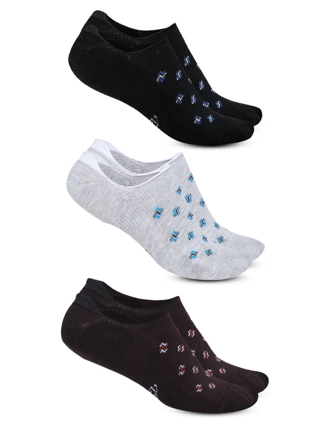 Dollar Cotton Blend Men's Self Design Dark Grey No Show Socks ( Pack of 3 )     			Dollar Cotton Blend Men's Self Design Dark Grey No Show Socks ( Pack of 3 )