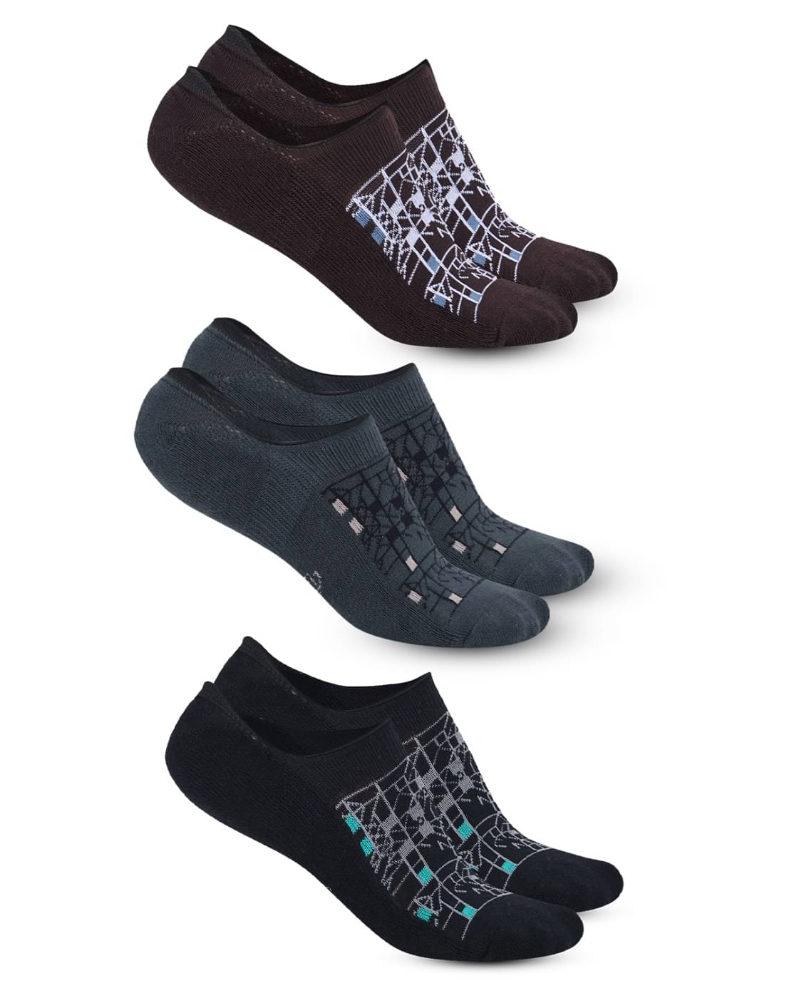 Dollar Cotton Blend Men's Self Design Black No Show Socks ( Pack of 3 )     			Dollar Cotton Blend Men's Self Design Black No Show Socks ( Pack of 3 )