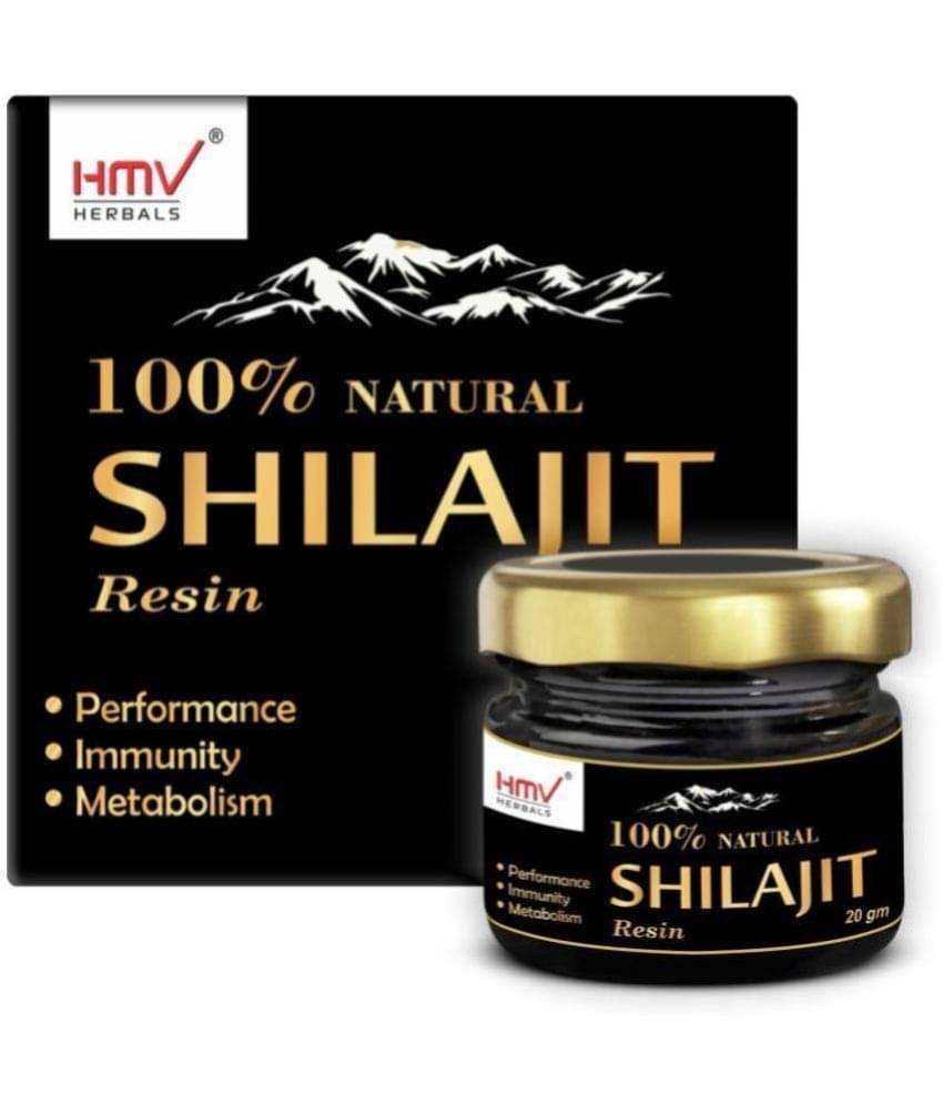     			HMV Herbals Ayurveda Natural Shilajit / Shilajeet Resin 20gm for Men & Women | Authentic & Pure Natural for Increased Strength & Stamina, Better Nutrient Absorption, Immunity Boosts & Improved Energy Levels