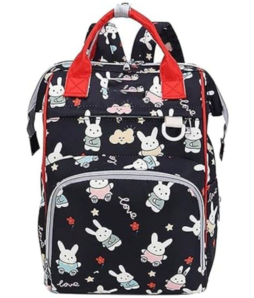     			House Of Quirk Black Diaper Bags ( 1 Pc )