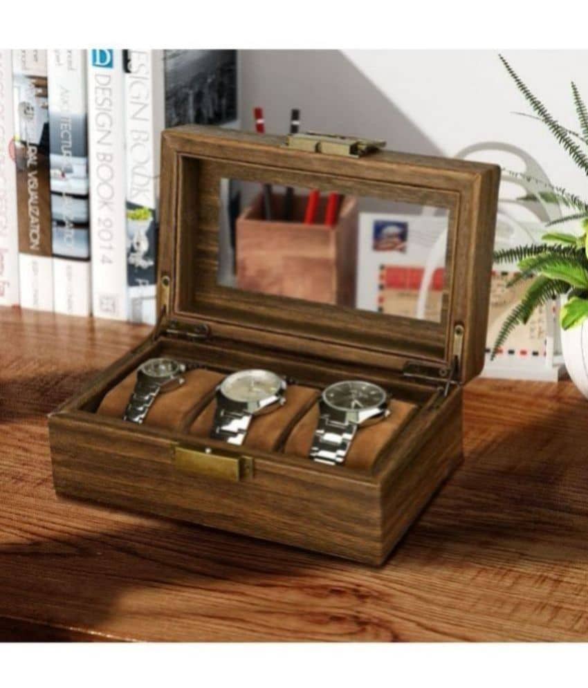 House Of Quirk Brown Watch Cases ( 1 Pc ) - Handbags | Buy online on ZillyBuy