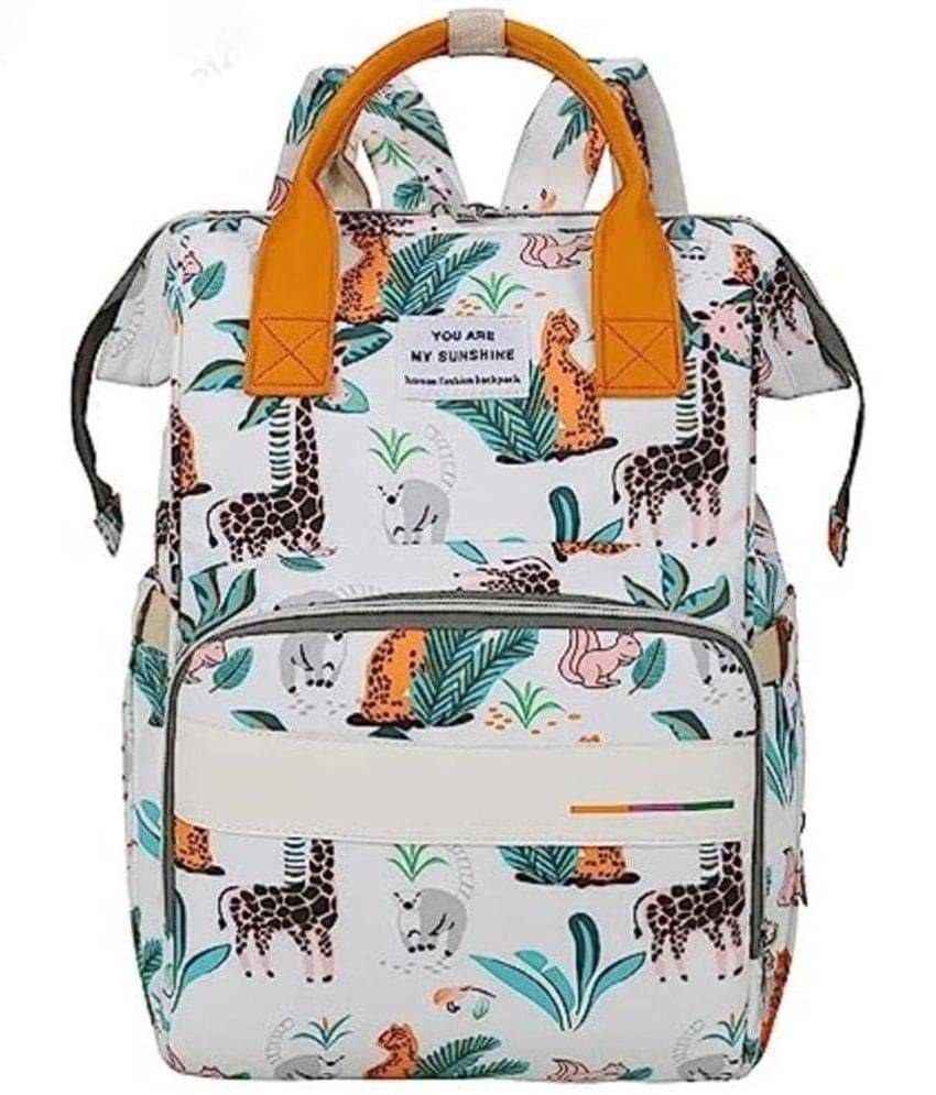     			House Of Quirk White Diaper Bags ( 1 Pc )