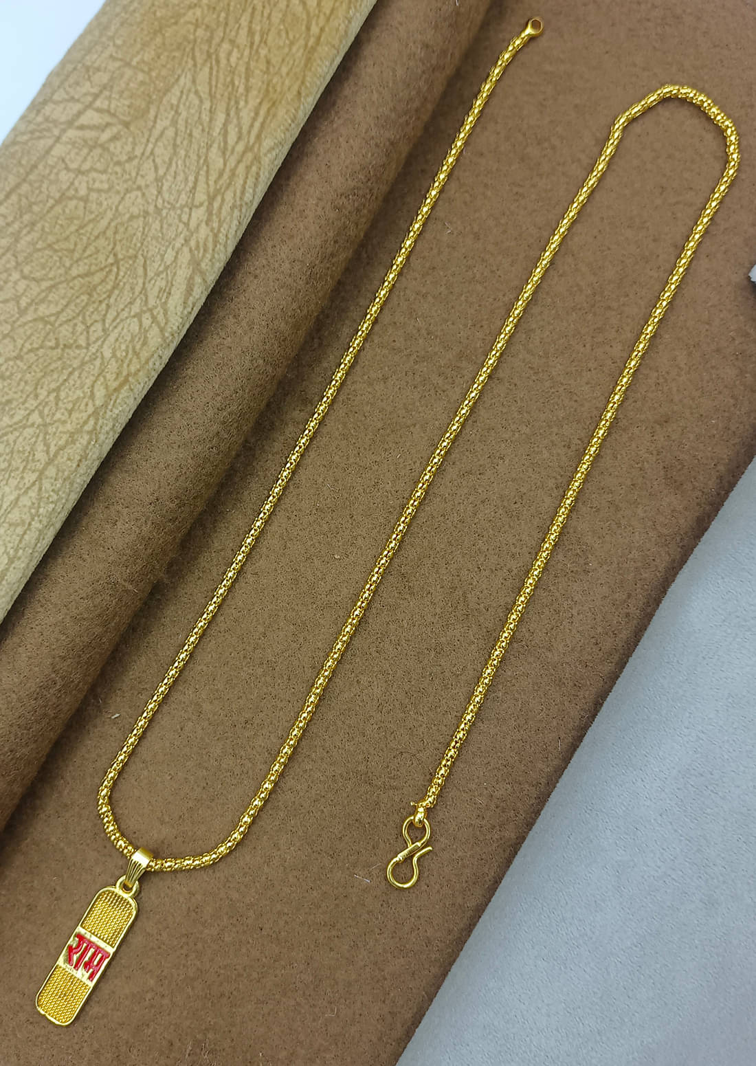     			KRIMO Golden Pendant set ( Pack of 1 )