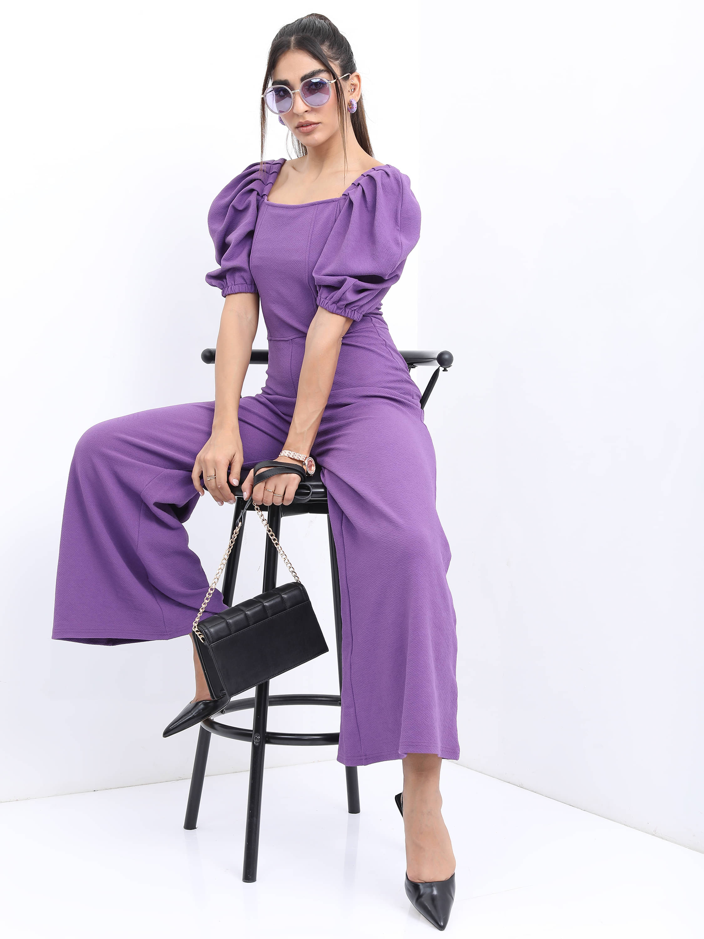 Ketch Purple Polyester Regular Fit Women's Jumpsuit ( Pack of 1 ) Ketch Purple Polyester Regular Fit Women's Jumpsuit ( Pack of 1 )
