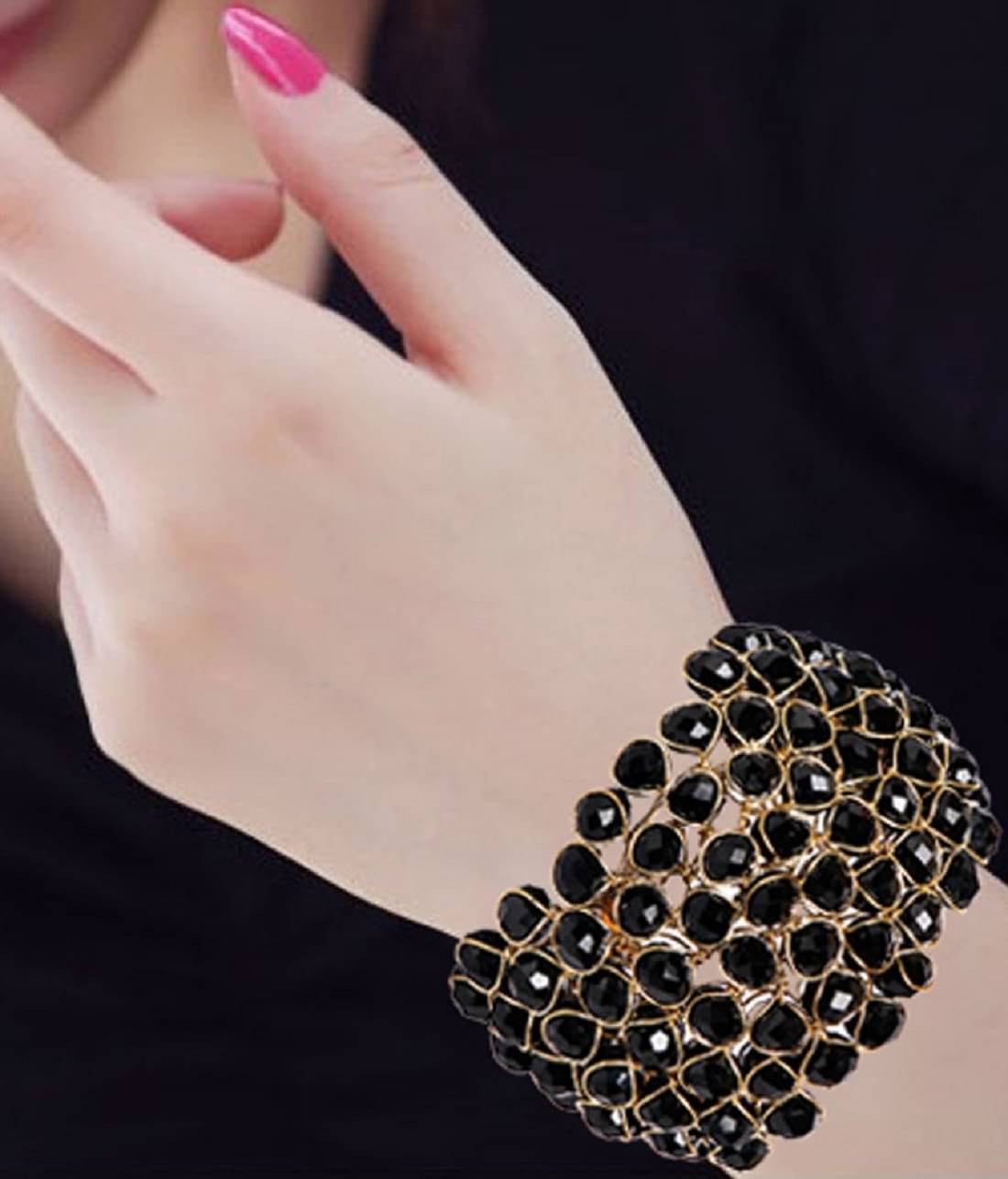     			Renaissance Traders Black Bracelet ( Pack of 1 )