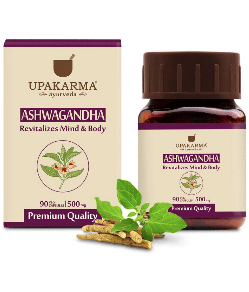     			UPAKARMA Ashwagandha Reducing Stress 90Veg Capsule Capsule 90 no.s