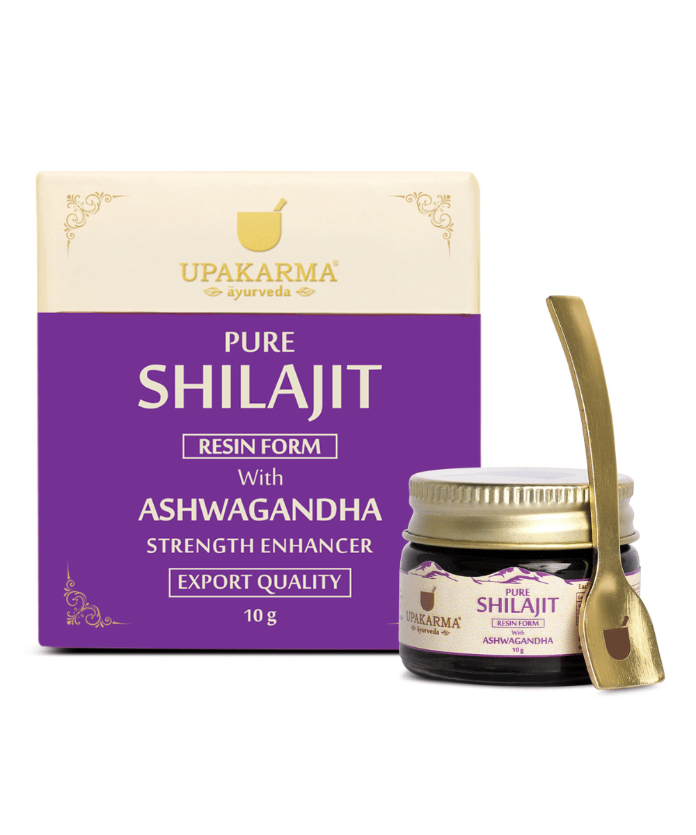 UPAKARMA 100% Pure & Original Shilajit/Shilajeet Resin Form with Ashwagandha to Improve Performance, Power, Stamina, Endurance, Strength and Overall Wellbeing - 10g UPAKARMA 100% Pure & Original Shilajit/Shilajeet Resin Form with Ashwagandha to Improve Performance, Power, Stamina, Endurance, Strength and Overall Wellbeing - 10g