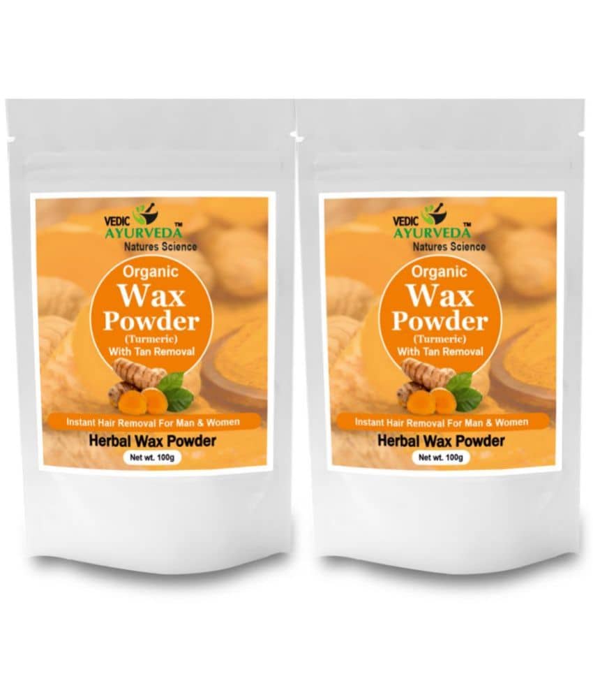 VEDICAYURVEDA Natural Hair Removal Powder for Men & Women 200 ( Pack of 2 )
