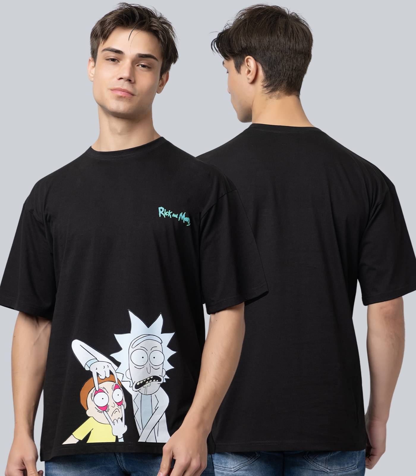 Zeffit Pack of 1 Cotton Oversized Fit Men's T-Shirt ( Black ) Zeffit Pack of 1 Cotton Oversized Fit Men's T-Shirt ( Black )