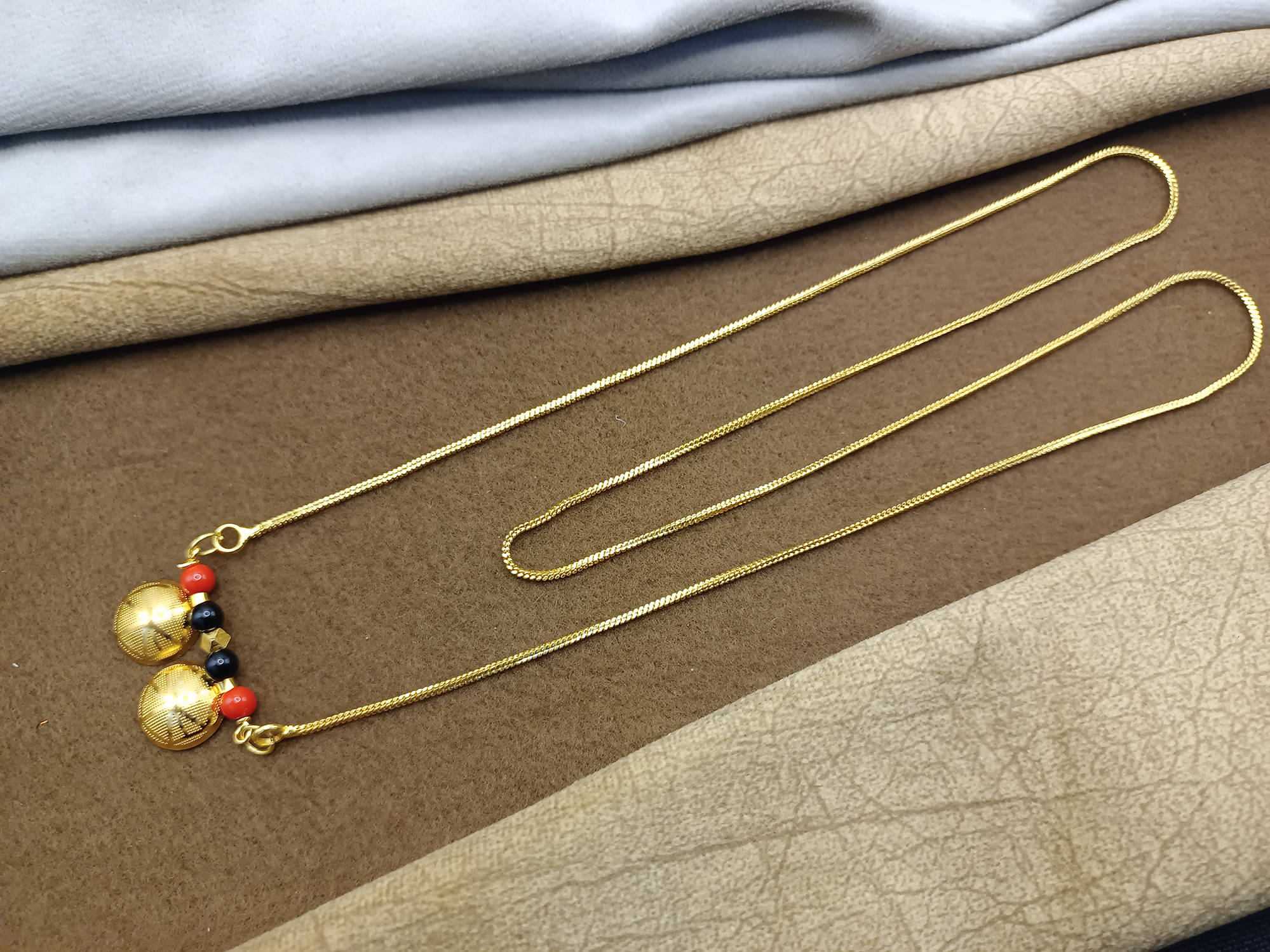     			shankhraj mall Golden Mangalsutra ( Pack of 1 )