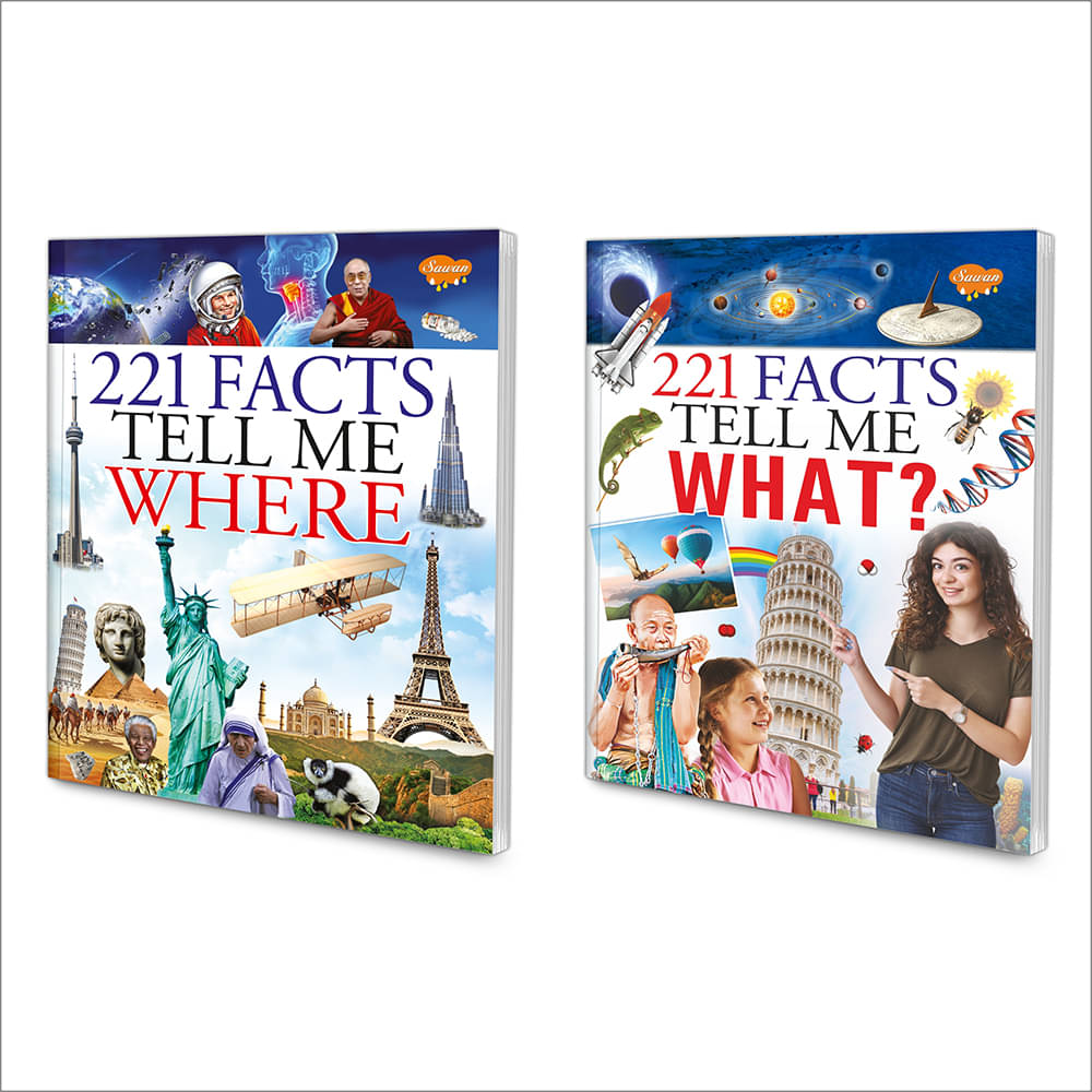     			221 Facts Tell Me What And 221 Facts Tell Me Where | Set Of 2 Encylopedia By Sawan (Paperback, Manoj Publications Editorial Board)
