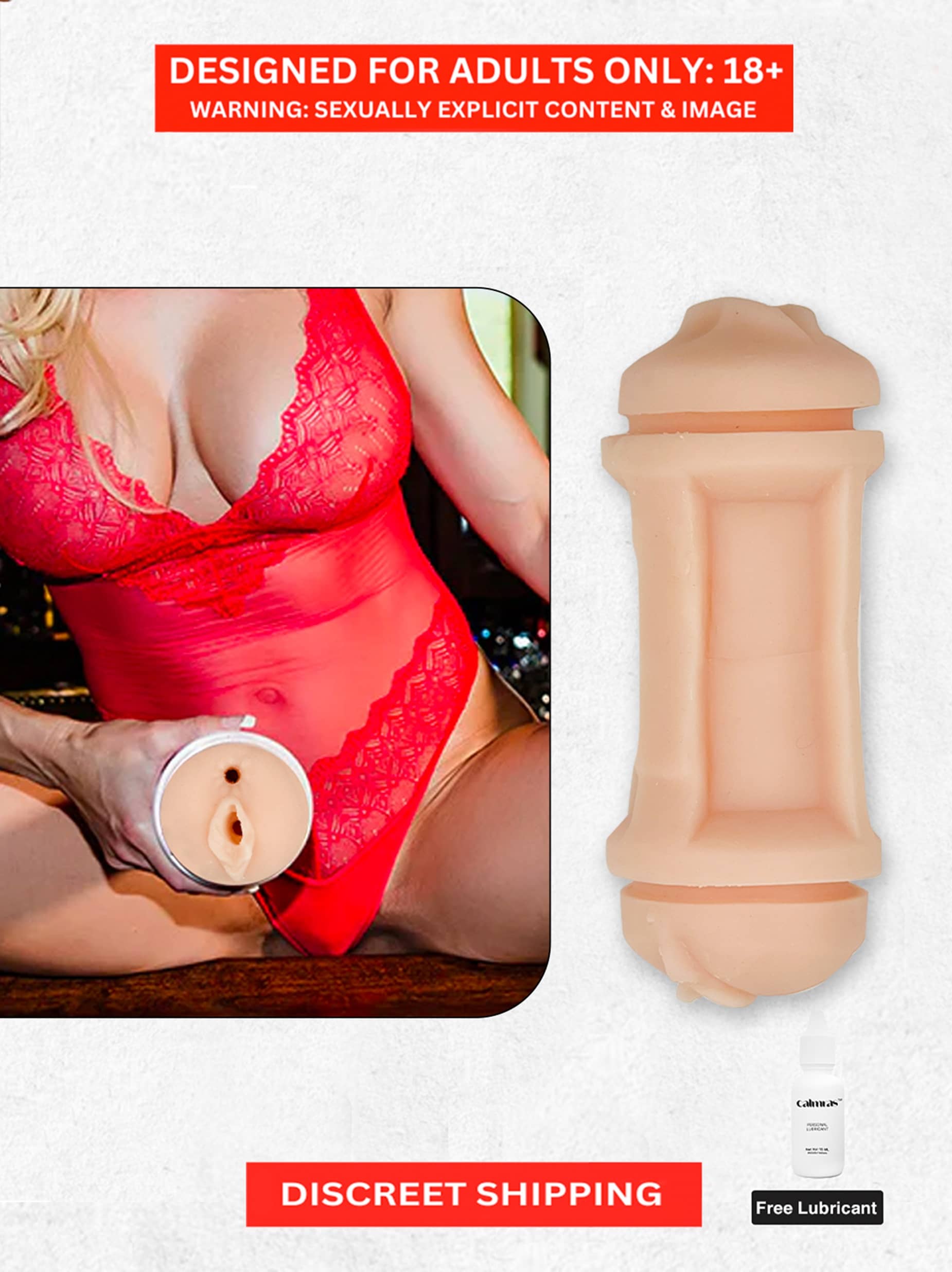 3 IN 1 CHINESE CUP MALE MASTURBATOR REALISTIC POCKET PUSSY STROKER VAGINA+ORAL+ANAL ADULTS