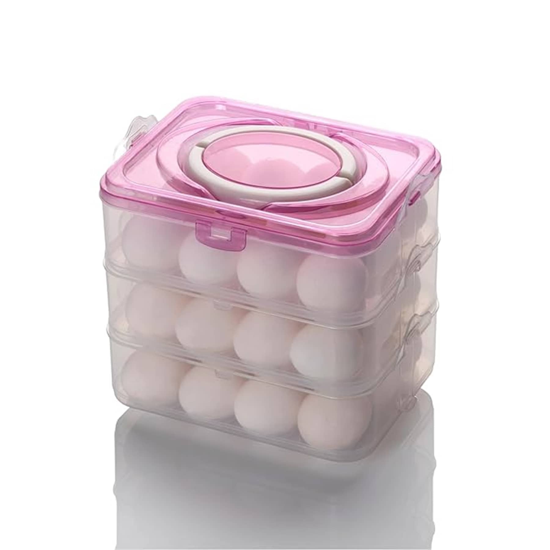 iview kitchenware 36 Separator Refrigerator Egg Storage Container/Egg Box/ Egg storage basket with Carry Holder