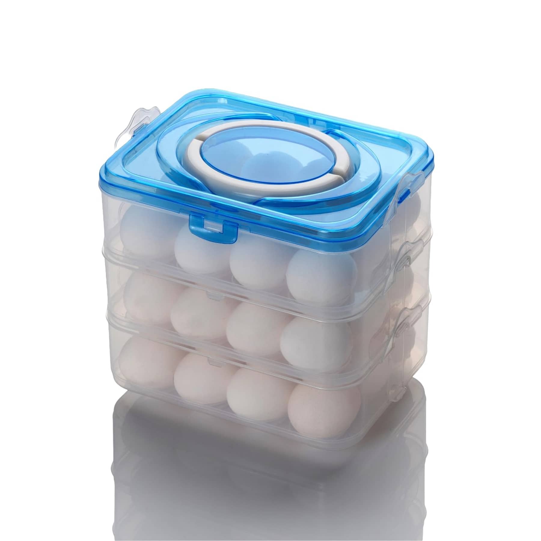 iview kitchenware 36 Separator Refrigerator Egg Storage Container/Egg Box/ Egg storage basket with Carry Holder