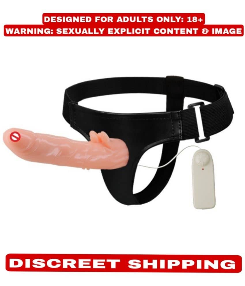 7 Inch Premium Quality Strap-on Dildo vibrator with Attached Hollow Vagina For Men And Women