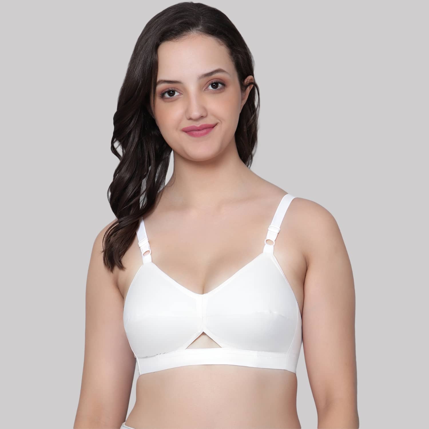 AIMLY Cotton Women's Everyday Bra ( White ) AL_Juhi_Karishma_P1