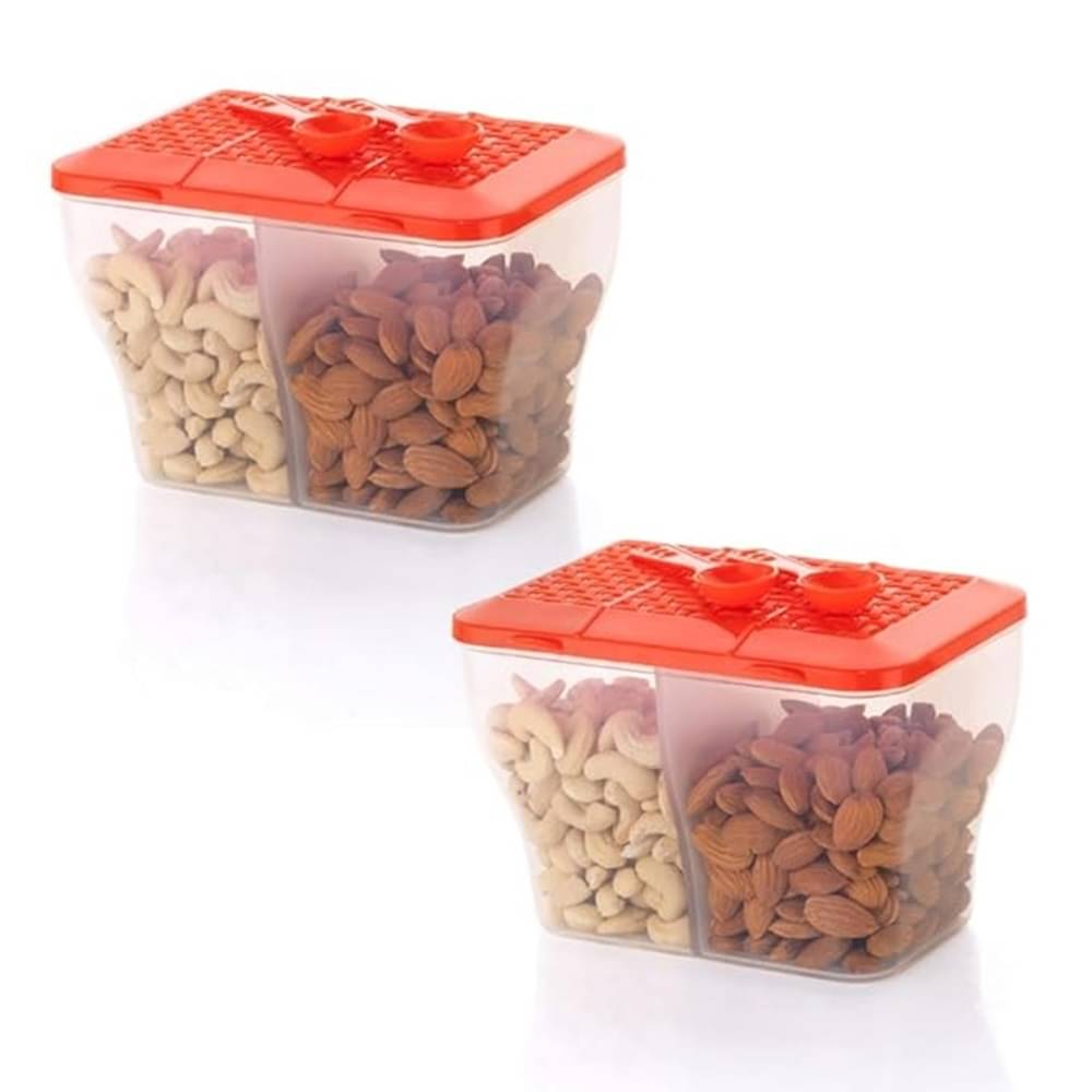 Analog Kitchenware Dal/Masala/Vegetable Plastic Red Multi-Purpose Container ( Set of 2 ) Analog Kitchenware Dal/Masala/Vegetable Plastic Red Multi-Purpose Container ( Set of 2 )
