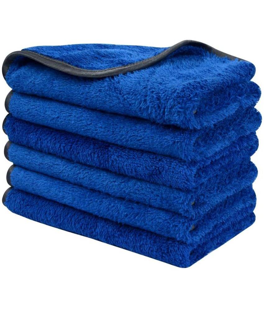 Auto Hub Blue 600 GSM Drying Towel For Automobile ( Pack of 6 ) Auto Hub Blue 600 GSM Drying Towel For Automobile ( Pack of 6 )