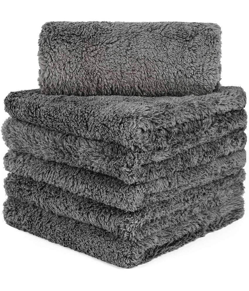     			Auto Hub Grey 600 GSM Microfiber Cloth For Automobile ( Pack of 5 )