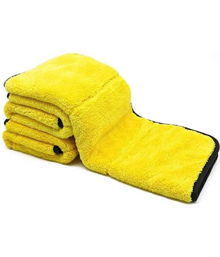 Auto Hub Yellow 800 GSM Drying Towel For Automobile ( Pack of 3 ) Auto Hub Yellow 800 GSM Drying Towel For Automobile ( Pack of 3 )