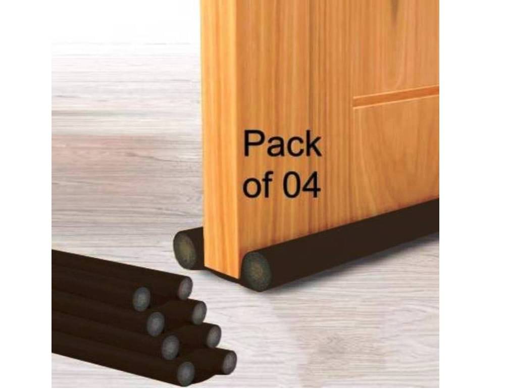     			Croon Door Bottom Sealing Strip Guard For Door (Size-42 inch) (Pack of 4 ) (Brown) Door Seal