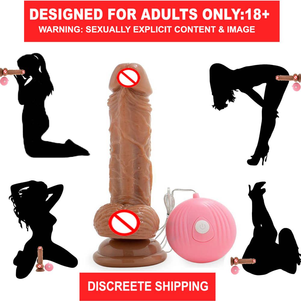 David 7 Inch Brown Vibrating Dildo,  pleasure products sexy dildos women sexy vibrate for women