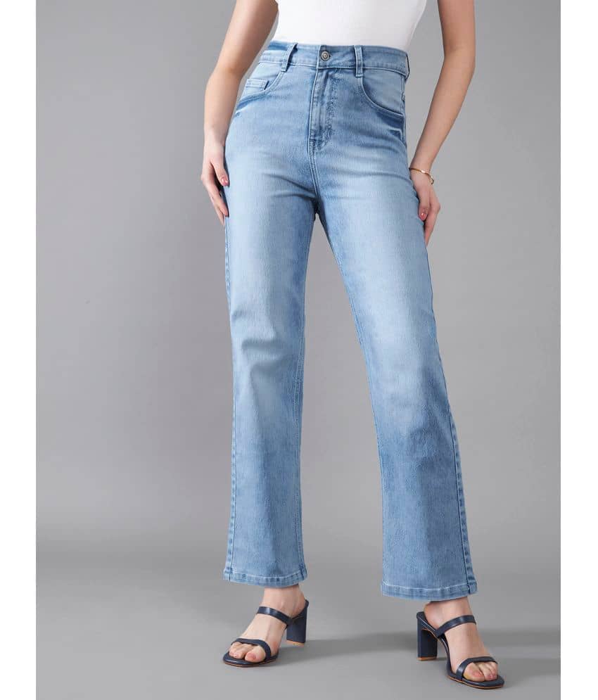 Dolce Crudo - Light Blue Denim Boyfriend Fit Women's Jeans ( Pack of 1 ) - Jeans | Buy online on ZillyBuy