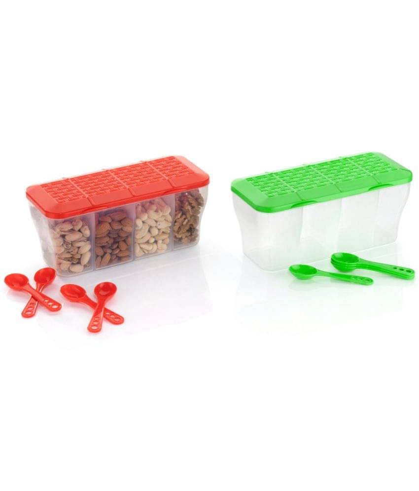     			FIT4CHEF Dry Fruit Box PET Multicolor Multi-Purpose Container ( Set of 2 )