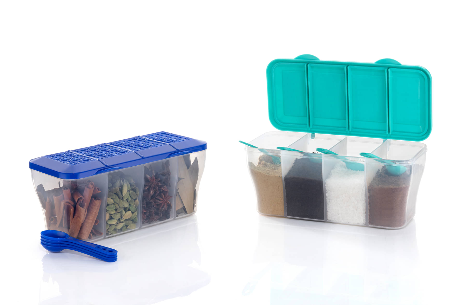     			FIT4CHEF Masala Box PET Multicolor Spice Container ( Set of 2 )