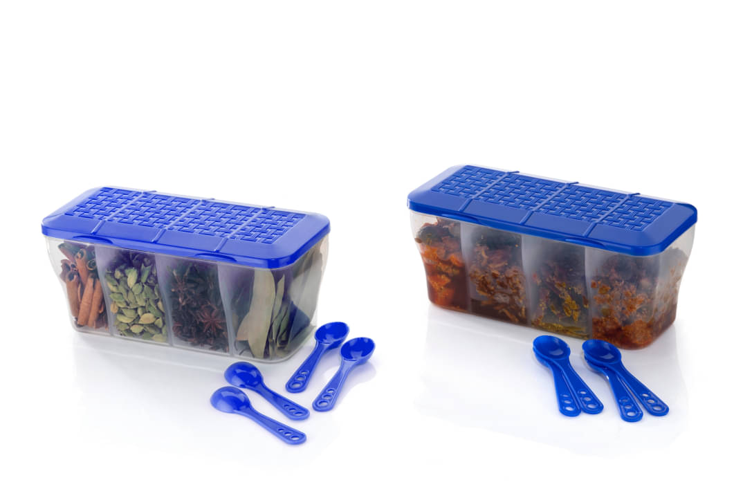     			FIT4CHEF Pickle Container Set PET Blue Pickle Container ( Set of 2 )