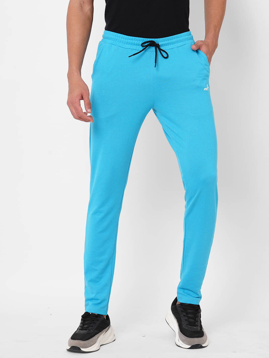 Fitz Blue Cotton Blend Men's Trackpants ( Pack of 1 ) Fitz Blue Cotton Blend Men's Trackpants ( Pack of 1 )