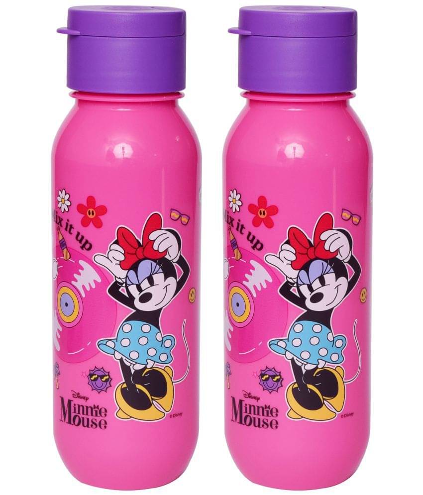     			Gluman - Disney Minnie Claro Mini Spout Pink School Water Bottle 500 mL ( Set of 2 )