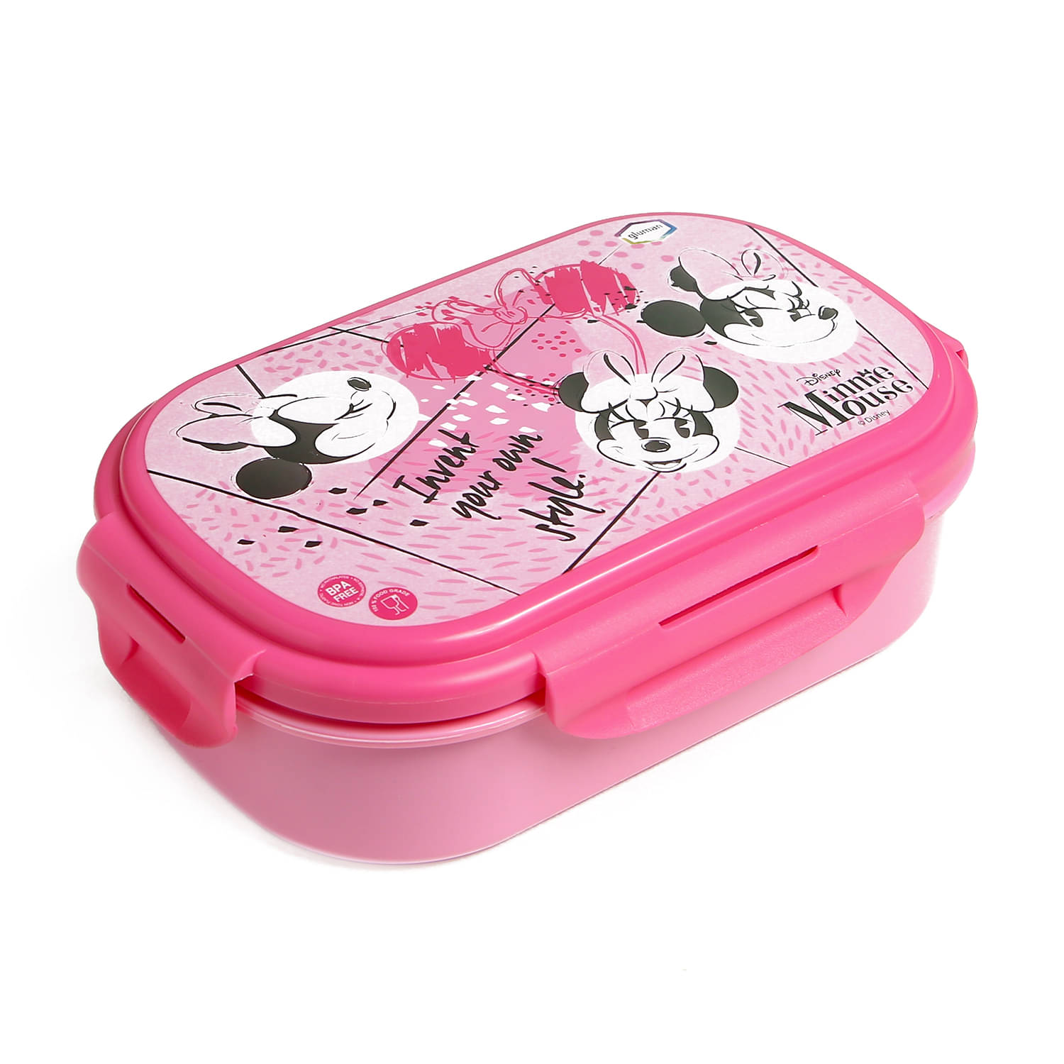     			Gluman - Pink Stainless Steel Lunch Box ( Pack of 1 )