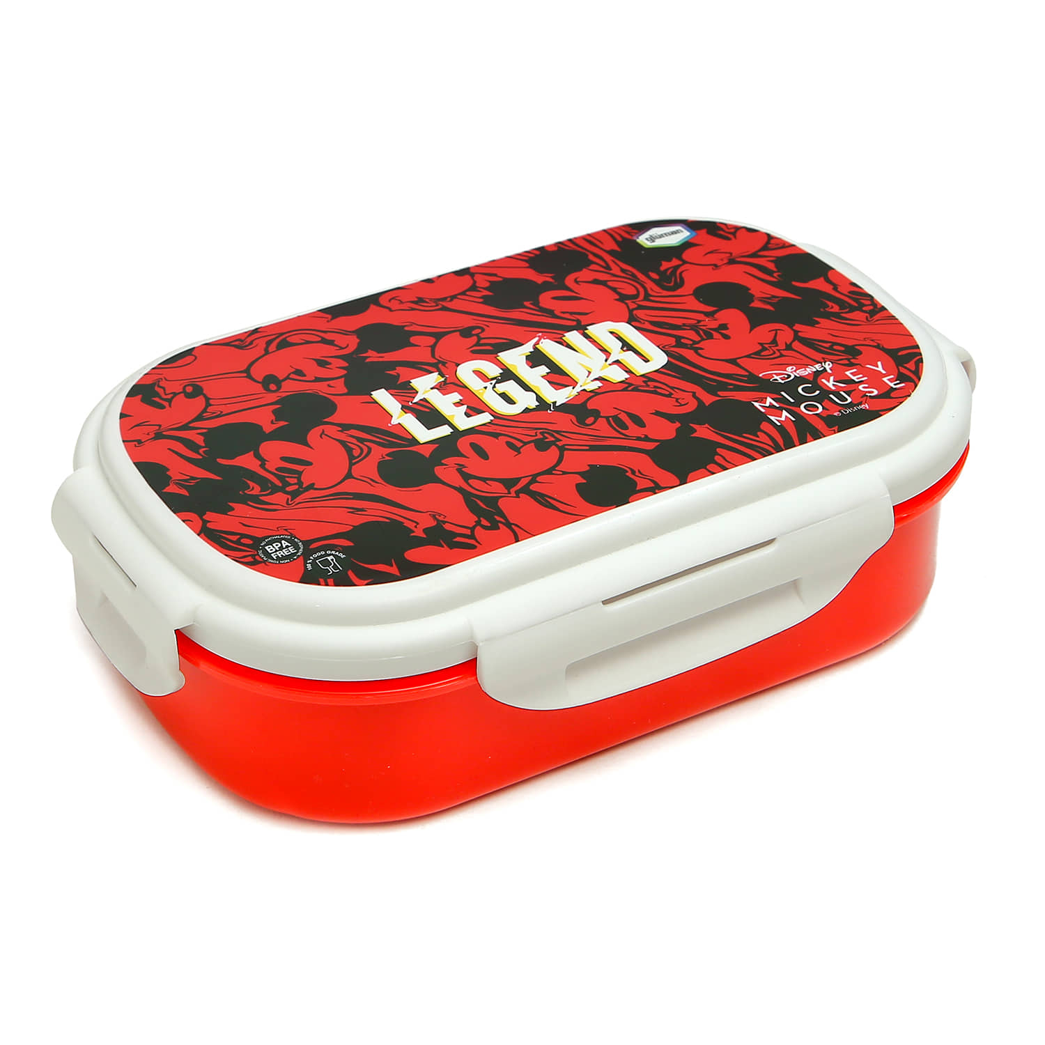 Gluman - Red Stainless Steel Lunch Box ( Pack of 1 )