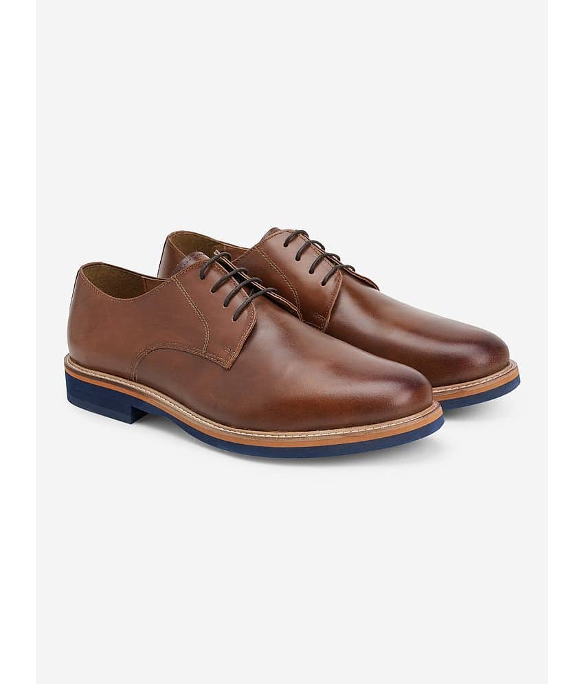 HATS OFF ACCESSORIES Tan Men's Derby Formal Shoes - Formal Shoes | Buy online on ZillyBuy