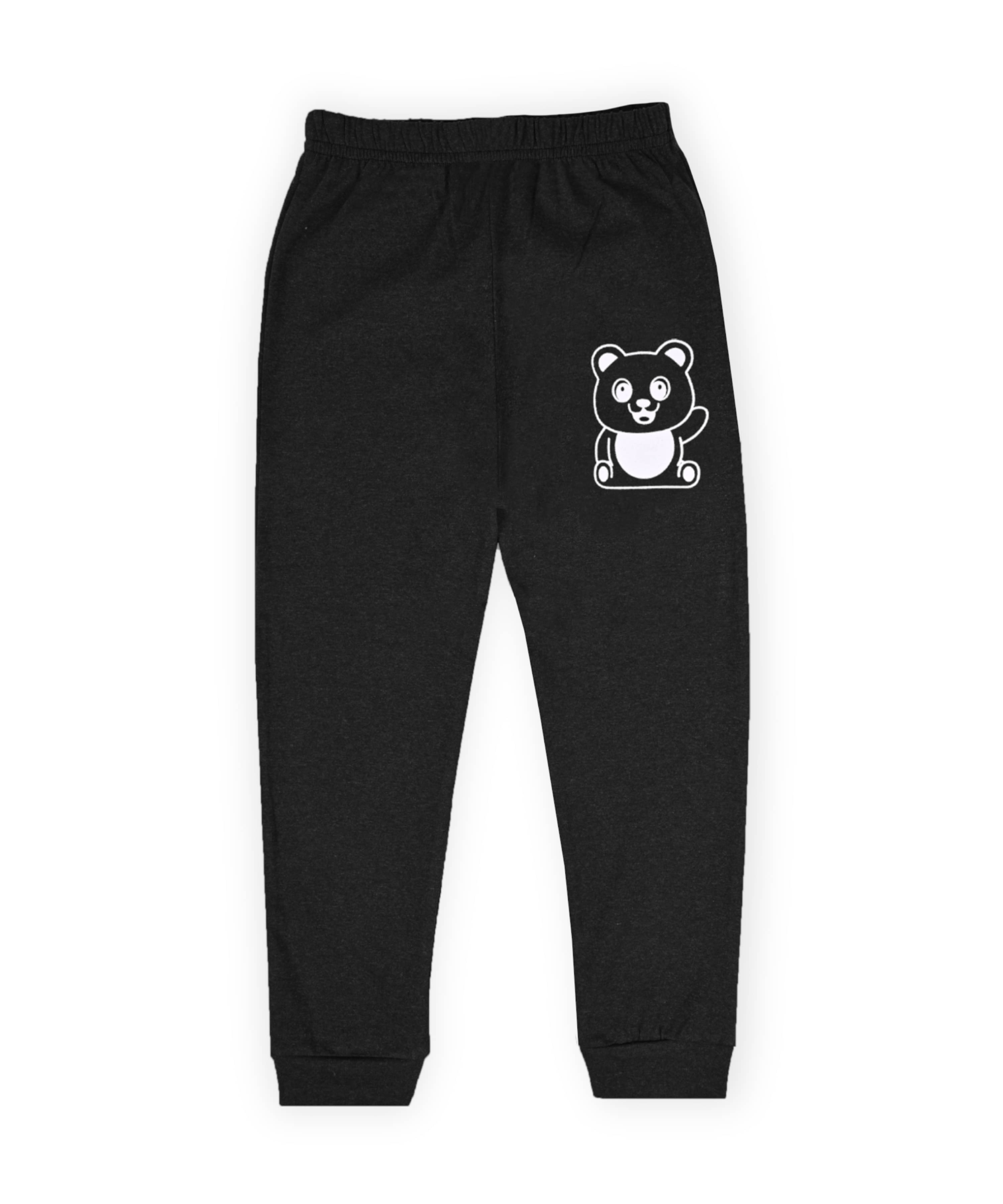     			J&JP Pack of 1 Boys Cotton Blend Trackpant ( Black )