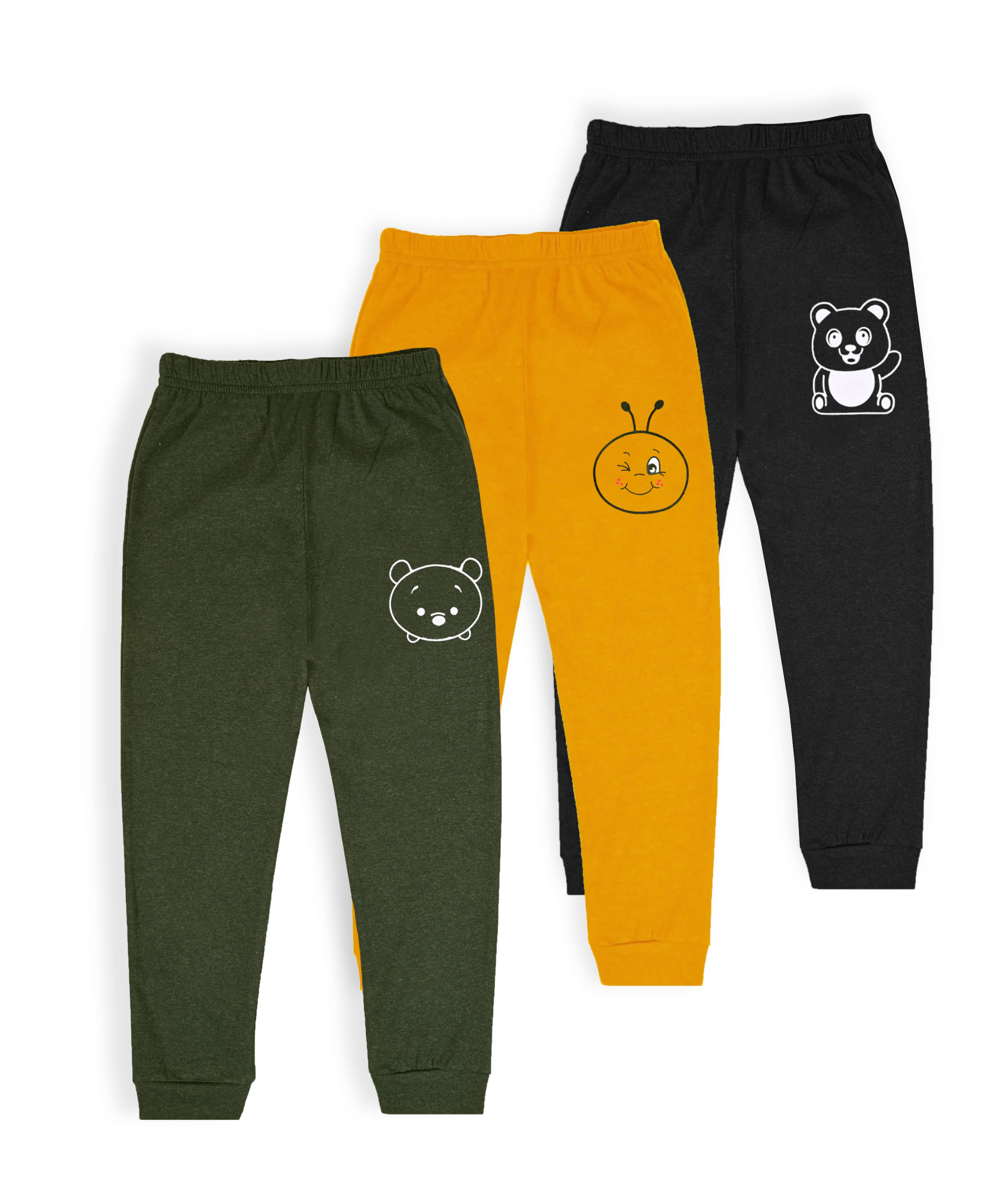 J&JP Pack of 3 Boys Cotton Blend Trackpant ( Multicolor ) - Track Pants | Buy online on ZillyBuy