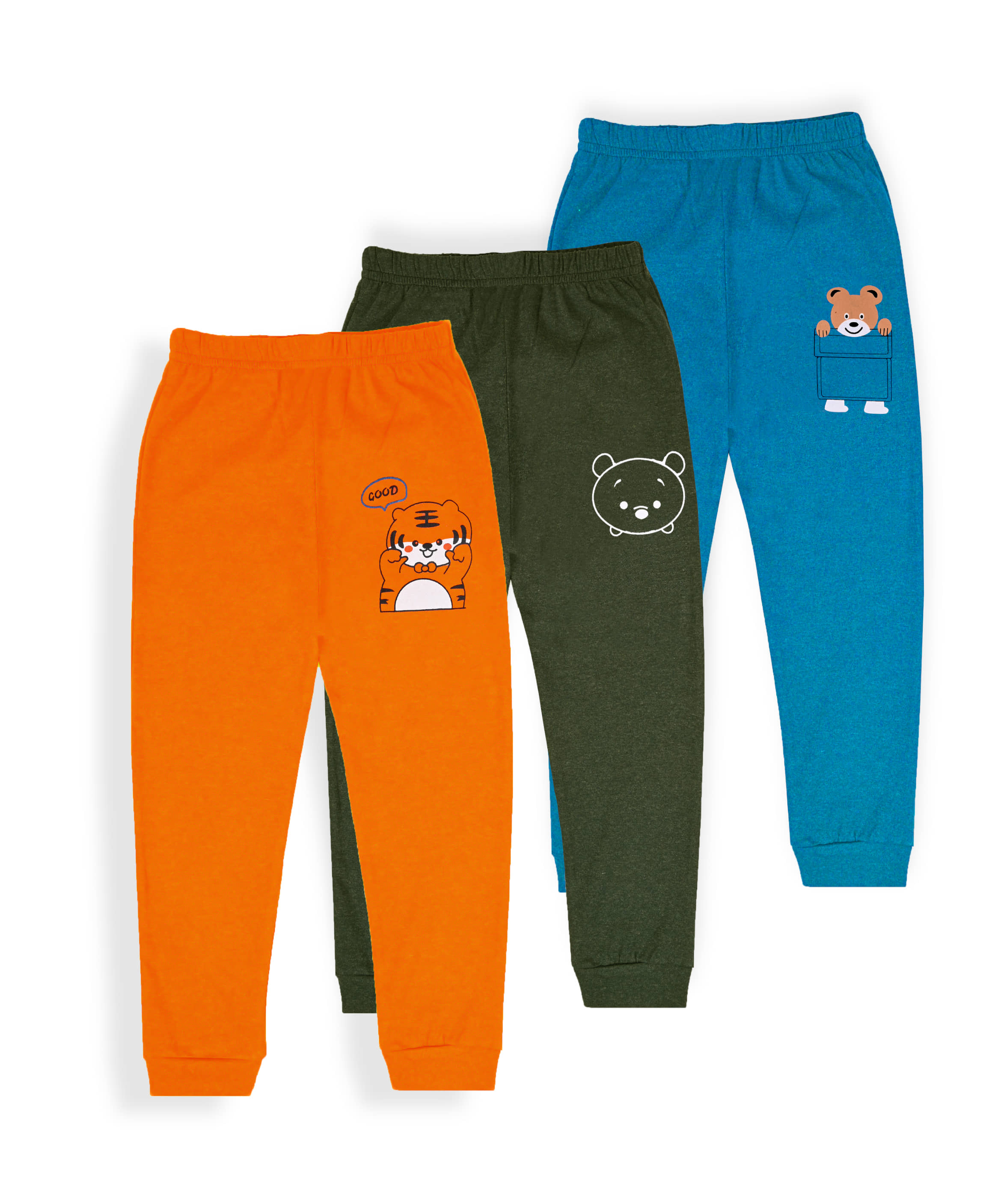 J&JP Pack of 3 Boys Cotton Blend Trackpant ( Multicolor ) - Track Pants | Buy online on ZillyBuy